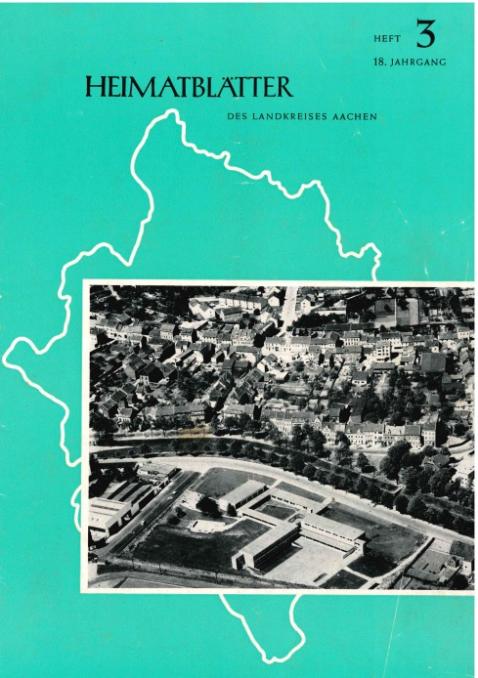 Titelbild Heimatblätter 1962 (c) Heinrich B. Capellmann/Landkreis Aachen