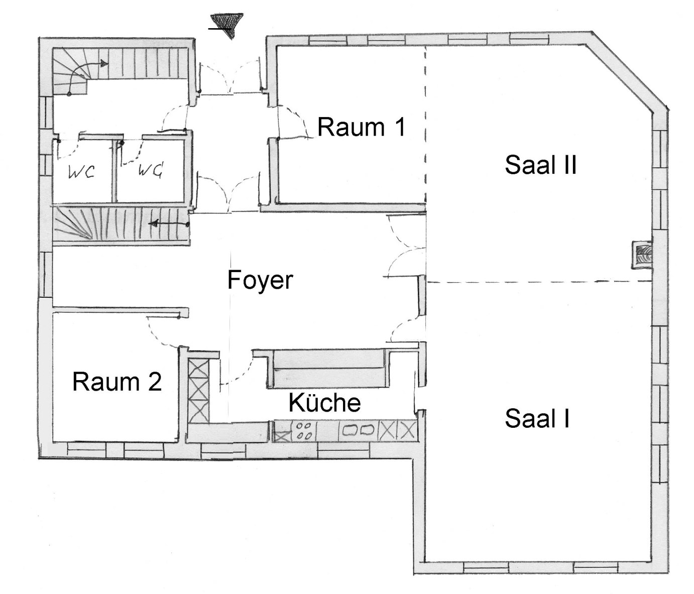 Grundriss Pfarrheim St-Josef