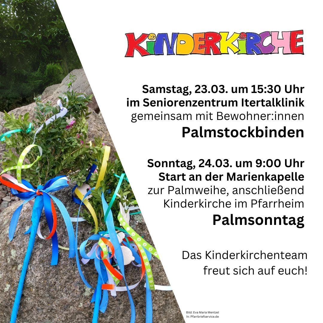 Kinderkirche Roetgen Palmsonntag 2024 (c) St. Hubertus, Roetgen