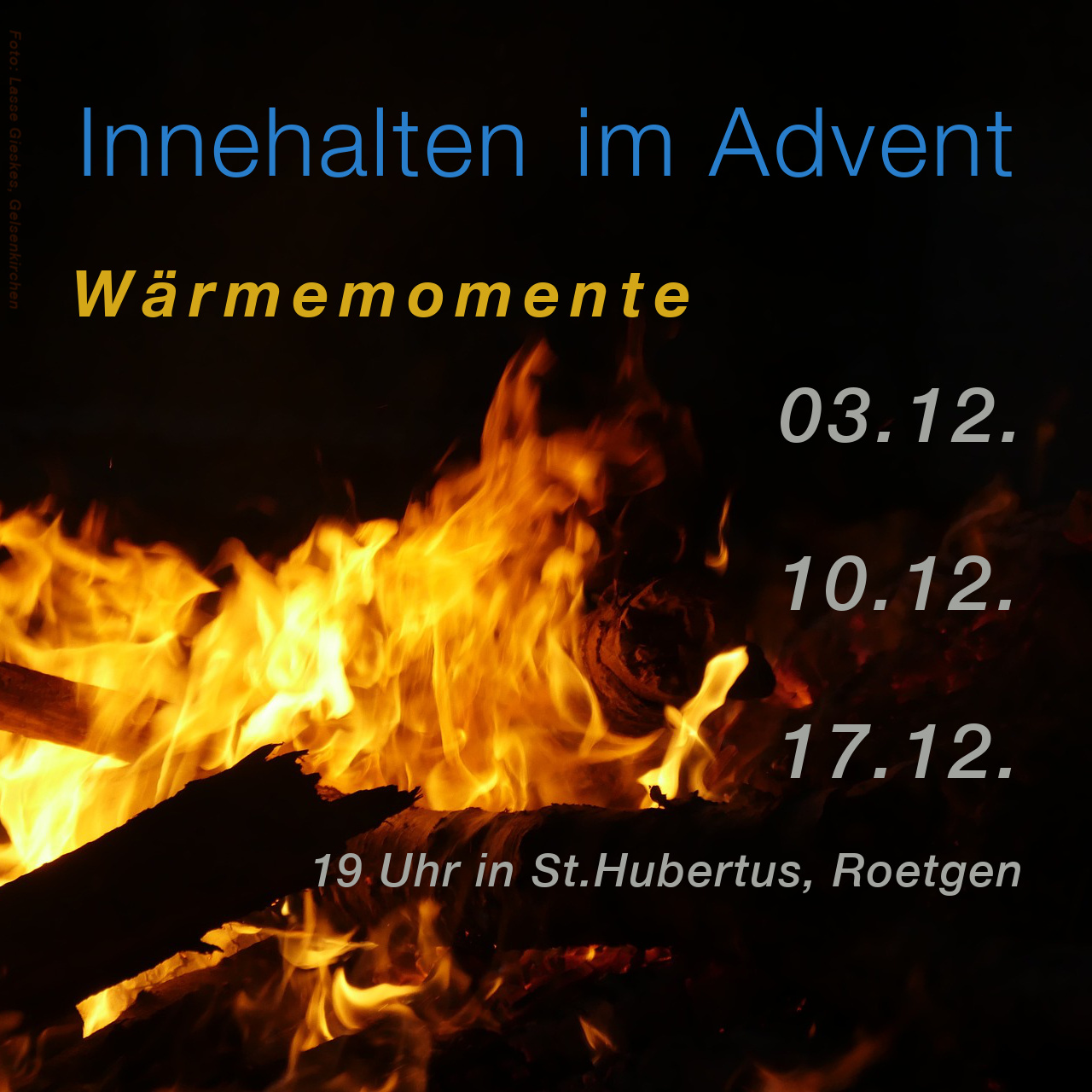 Innehalten Advent 2023 (c) St. Hubertus, Roetgen