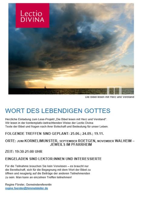 Lectio devina_Plakat (c) R. Förster