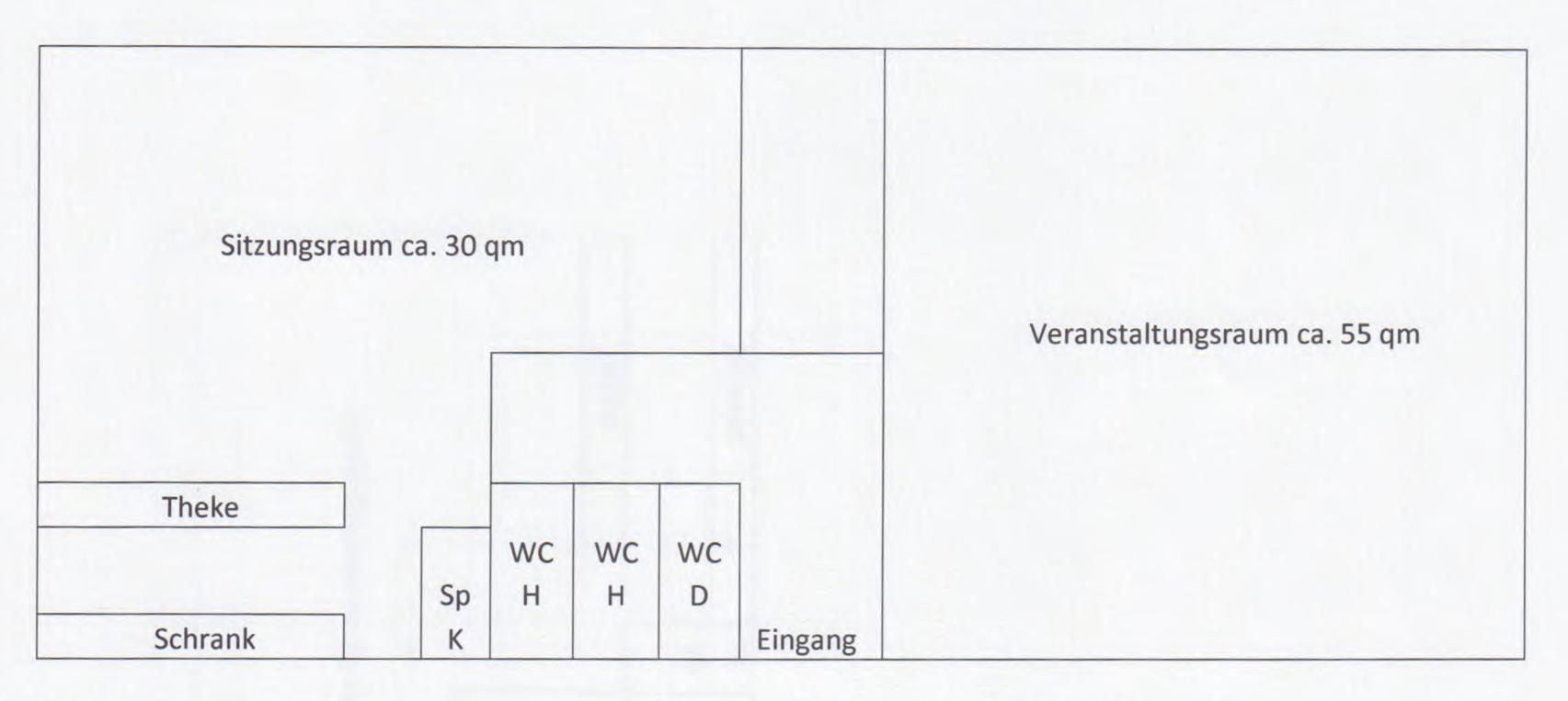 Pfarrheim Schleckheim – Grundriss (c) Pfarrheim Schleckheim