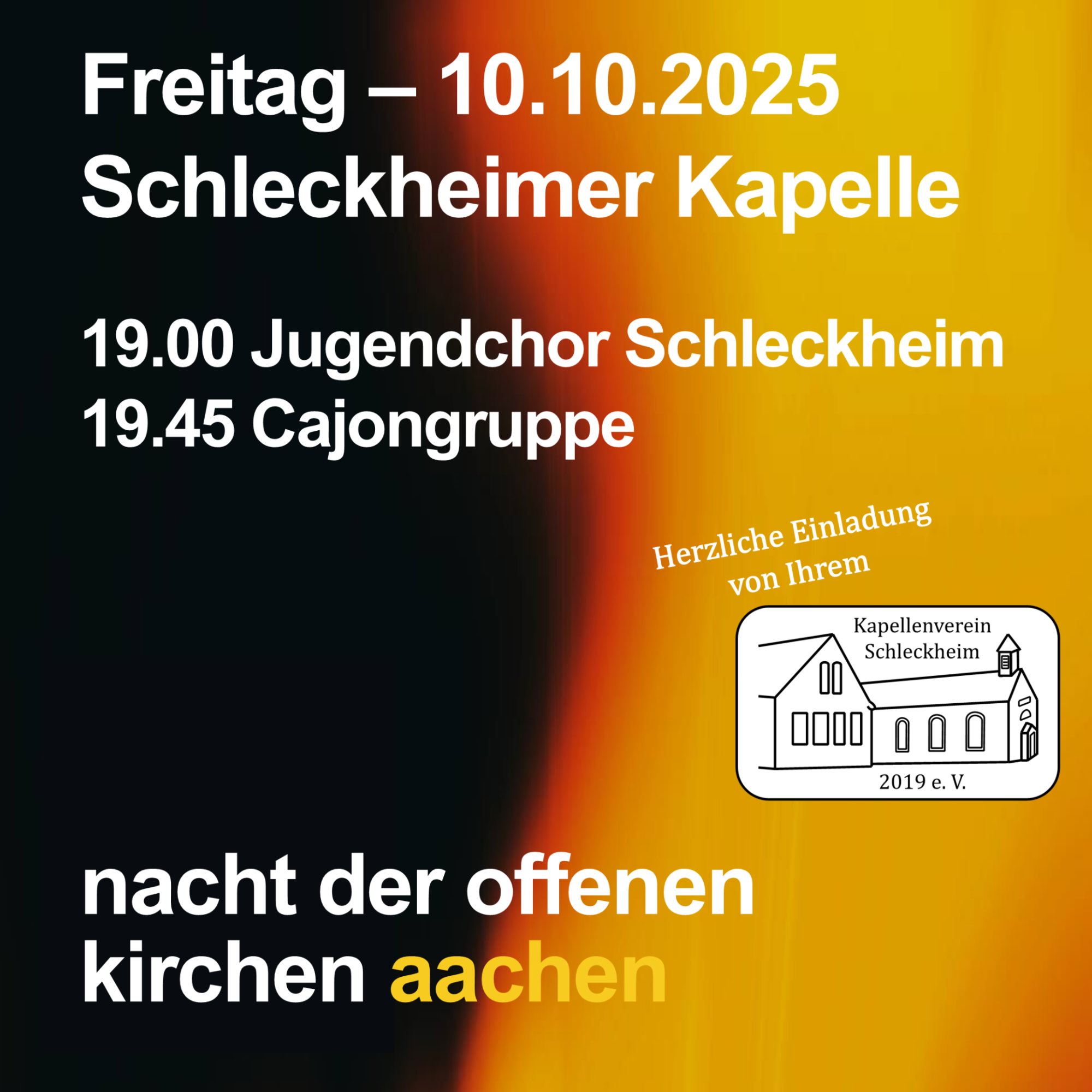 Nacht der offenen Kirchen Schleckheim 2025
