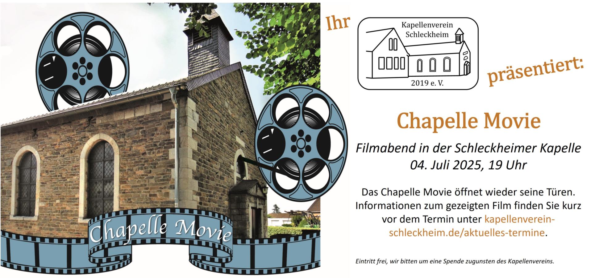 SCHL_Plakat Chapelle Movie vollständig (c) Kapellenverein Schleckheim 2019 e.V.