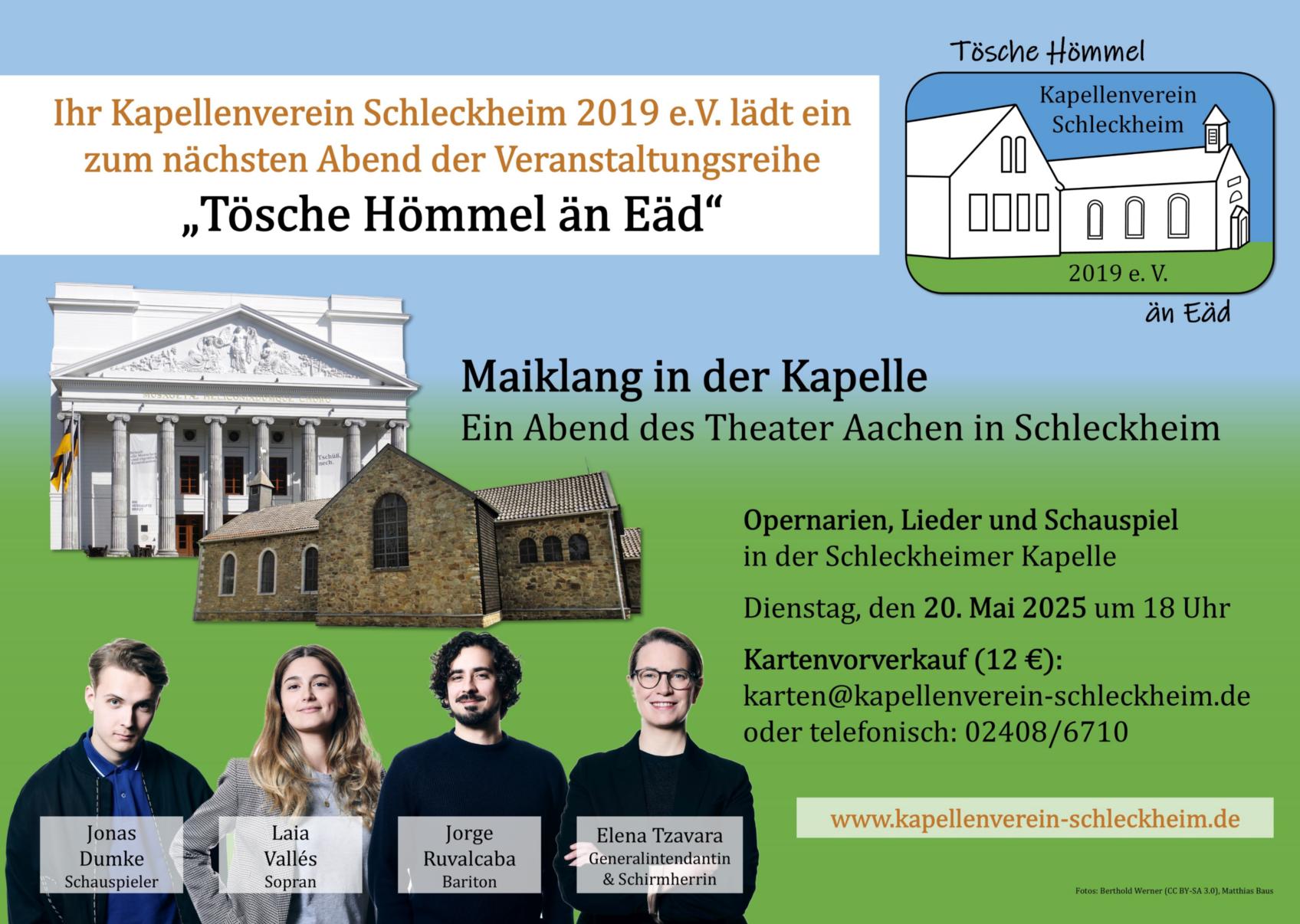 Plakat Maiklang (c) Kapellenverein Schleckheim 2019 e.V.