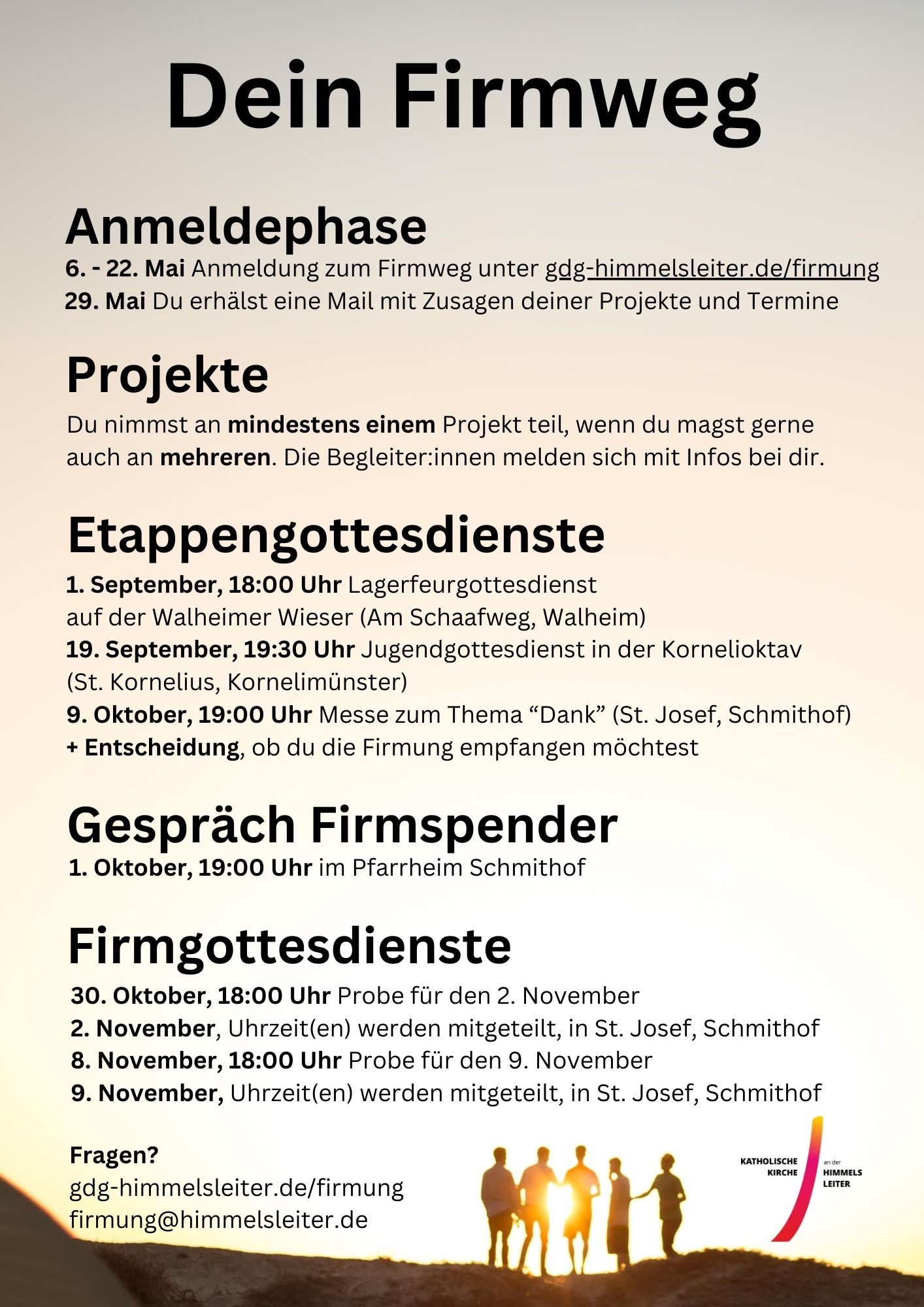 Überblick Dein Firmweg (c) GdG